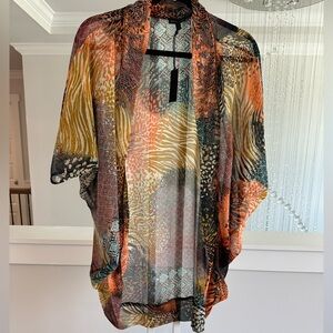 Anthropologie Multicolor Kimono Cover-Up
